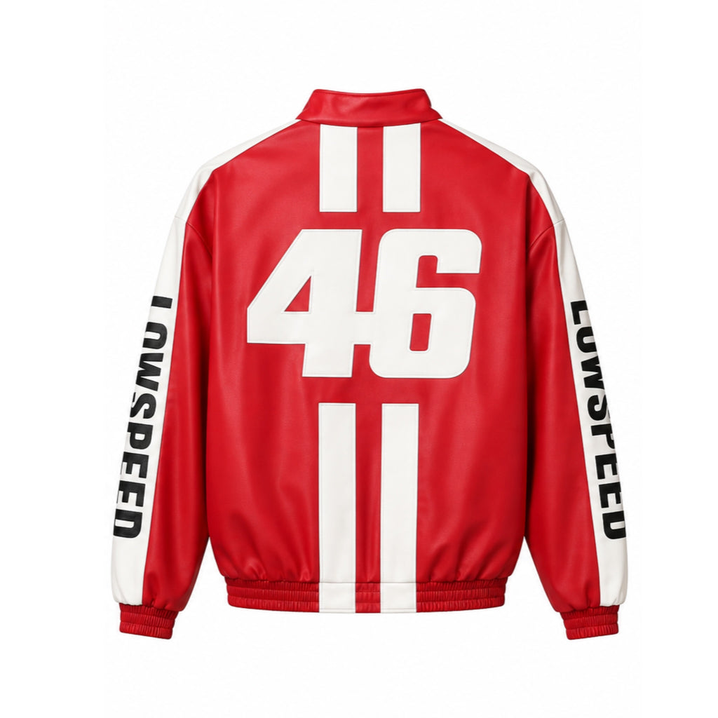 VR 46 Red Leather Jacket