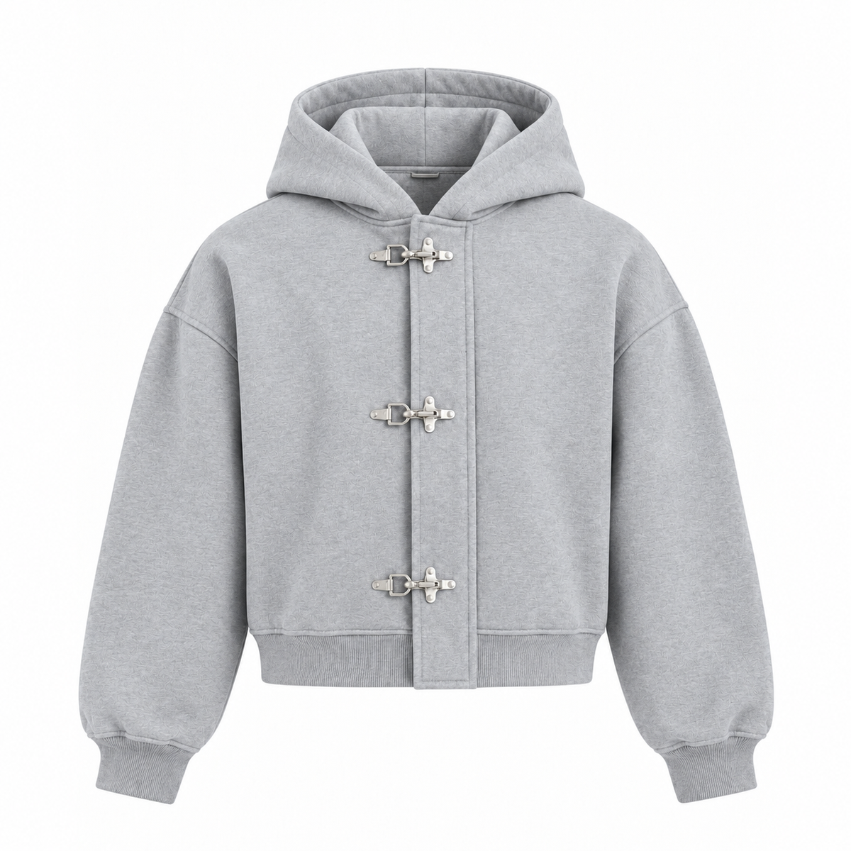 Grey Fireman Clasp Hoodie