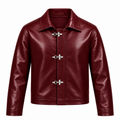 Cherry Fireman Clasp Leather Jackets