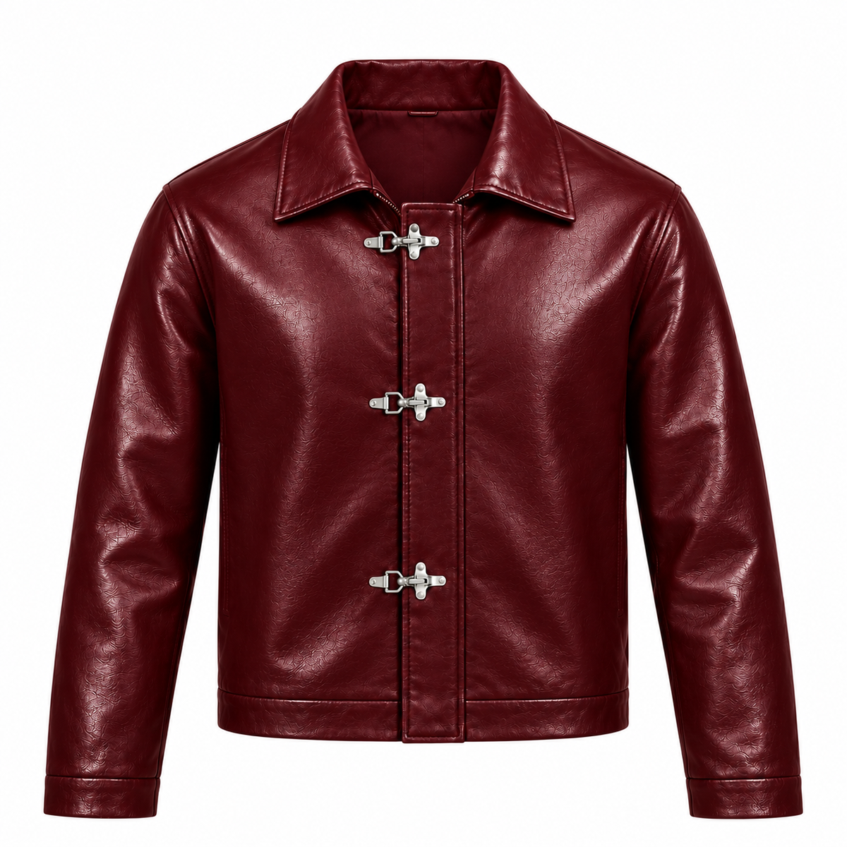 Cherry Fireman Clasp Leather Jackets