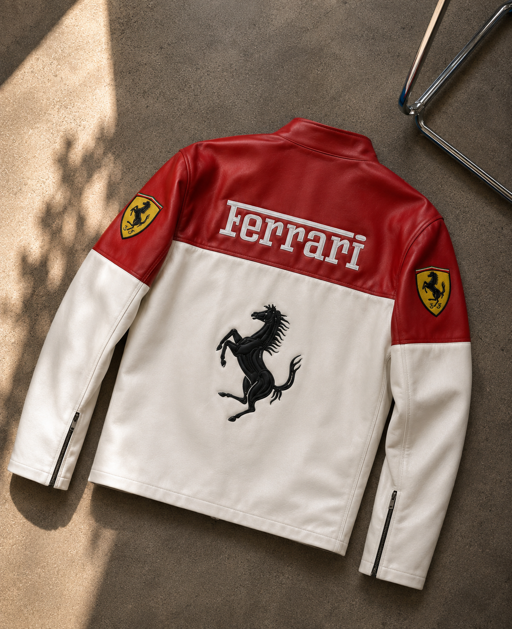 Ferrari Racing Leather Jacket