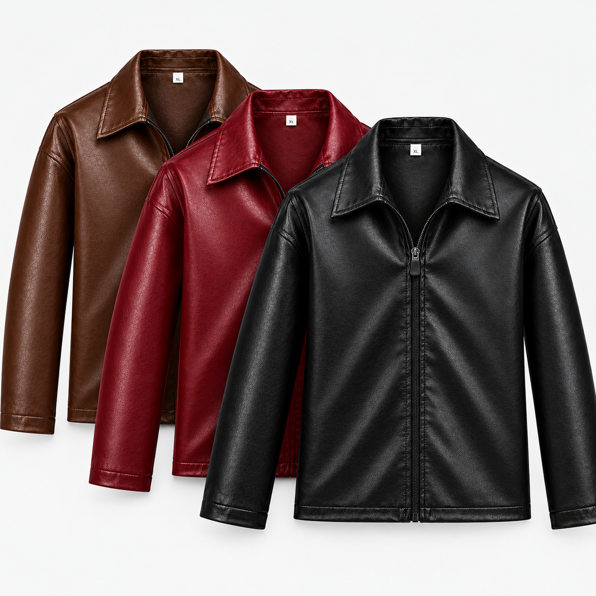 SET OF 3 Leather Jacket