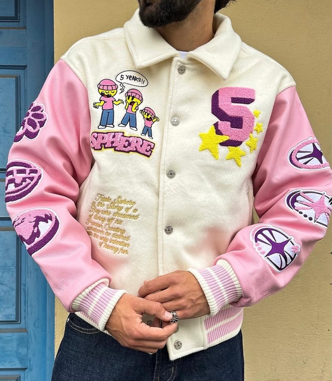 Imported Embroidered Varsity Jacket
