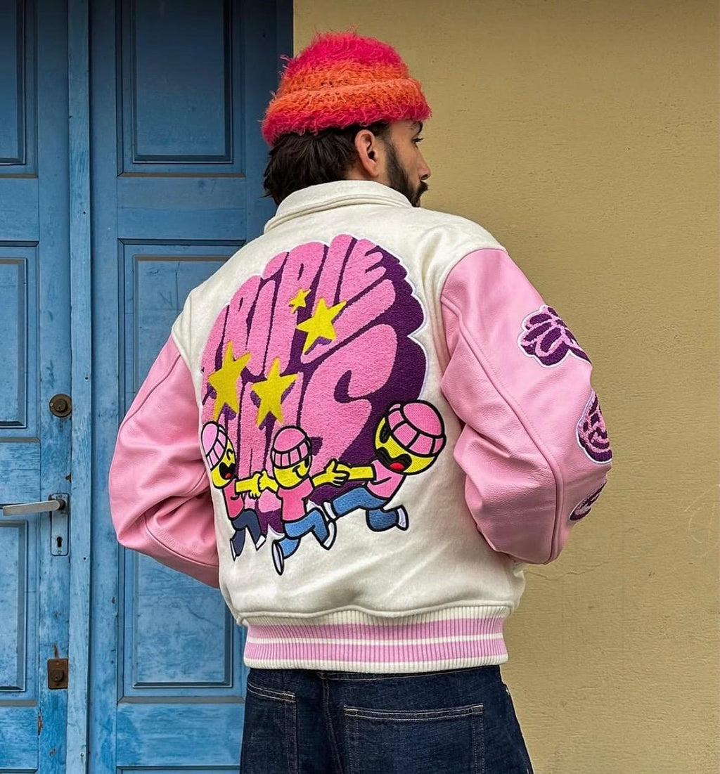 Imported Embroidered Varsity Jacket