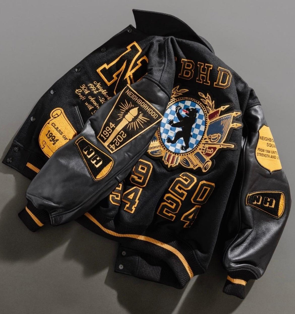 Imported Embroidered Varsity Jacket