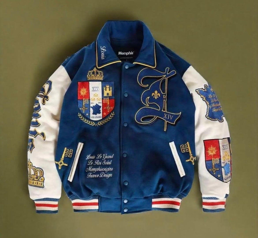 Imported Embroidered Varsity Jacket