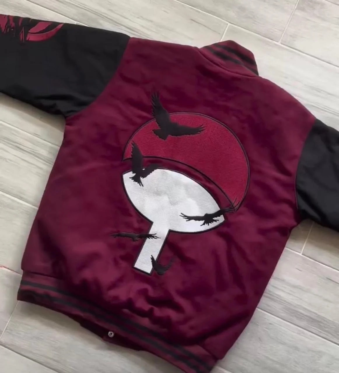 Itachi Varsity Jacket | Embroidered Varsity Jacket | Anime Merch