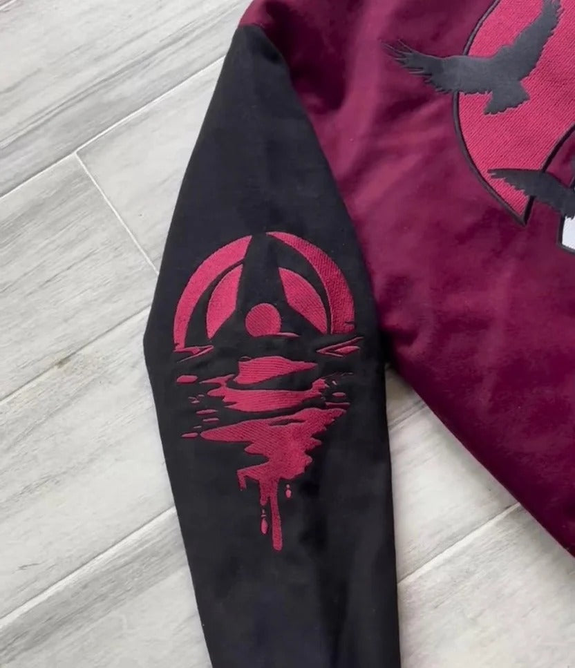 Itachi Varsity Jacket | Embroidered Varsity Jacket | Anime Merch