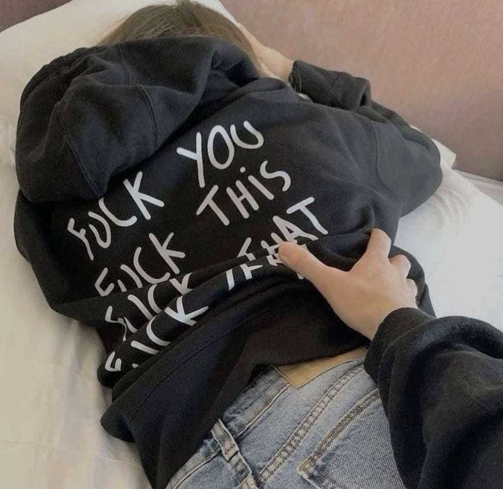 Sassy Printed Quote Hoodie