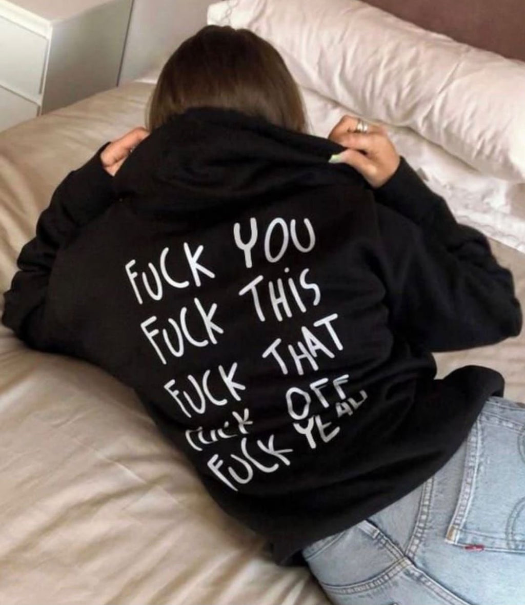 Sassy Printed Quote Hoodie