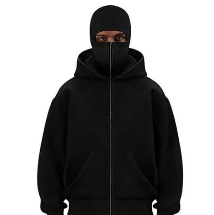 Black Balaclava Ninja Hoodie
