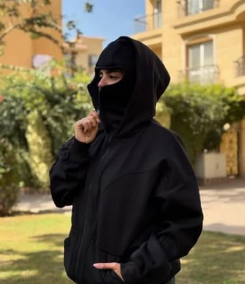 Black Balaclava Ninja Hoodie
