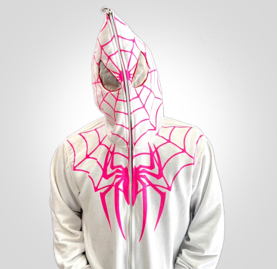 White Spiderman Hoodie