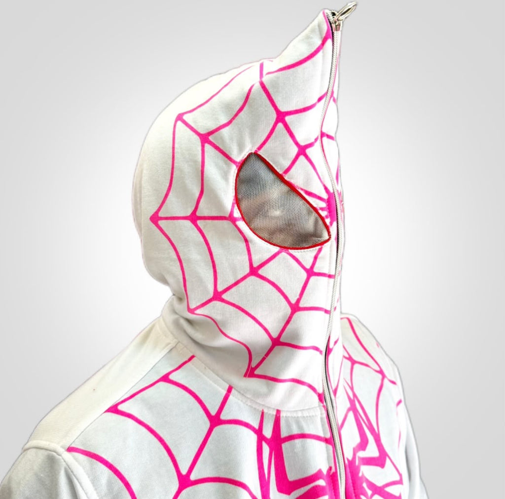 White Spiderman Hoodie