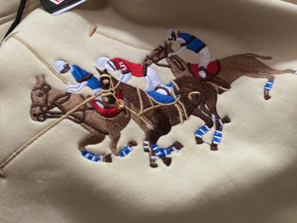 Embroidered Polo Horse Hoodie