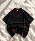 Oversized T-Shirt With Piping | Streetwear Tee