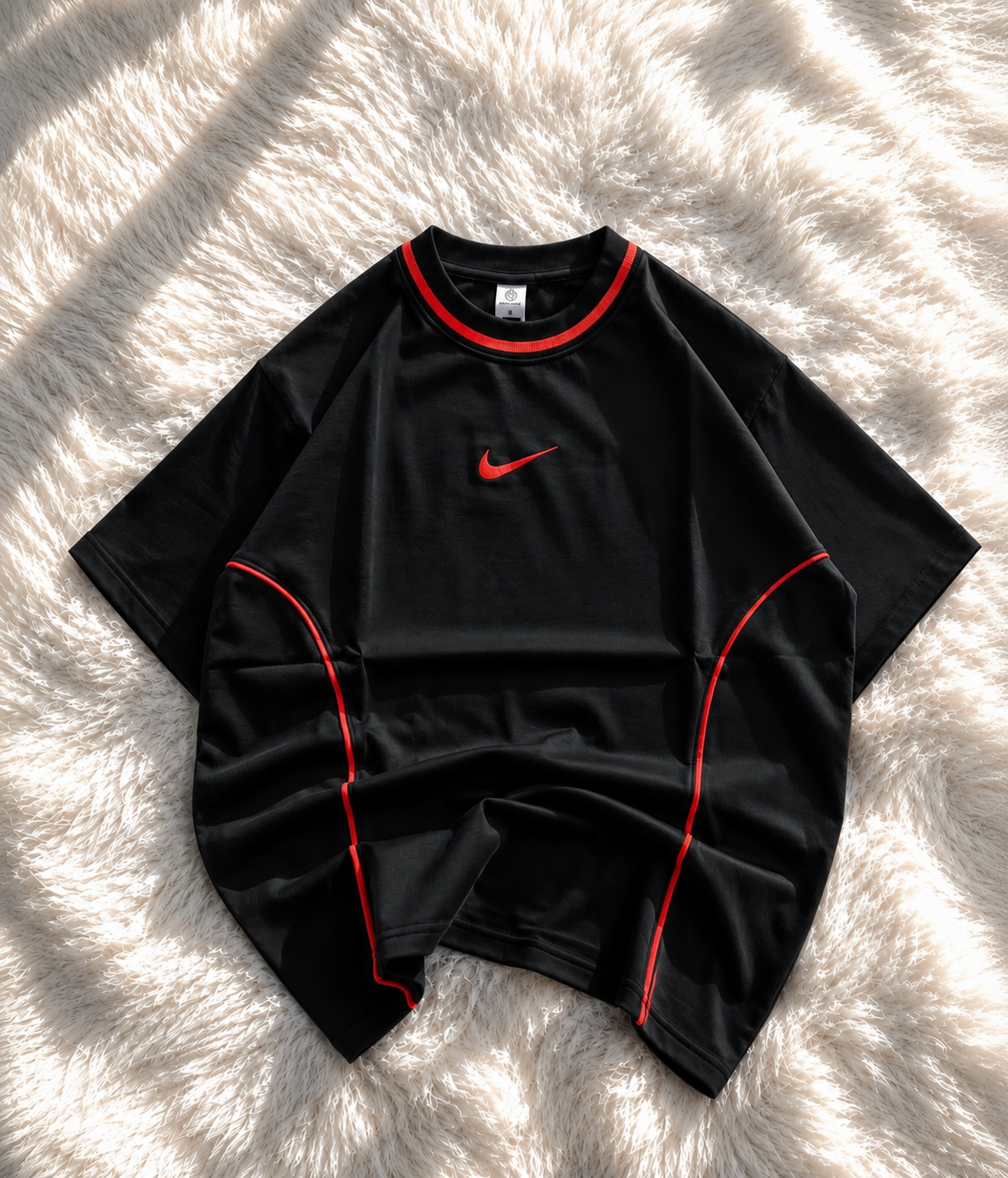 Oversized T-Shirt With Piping | Streetwear Tee